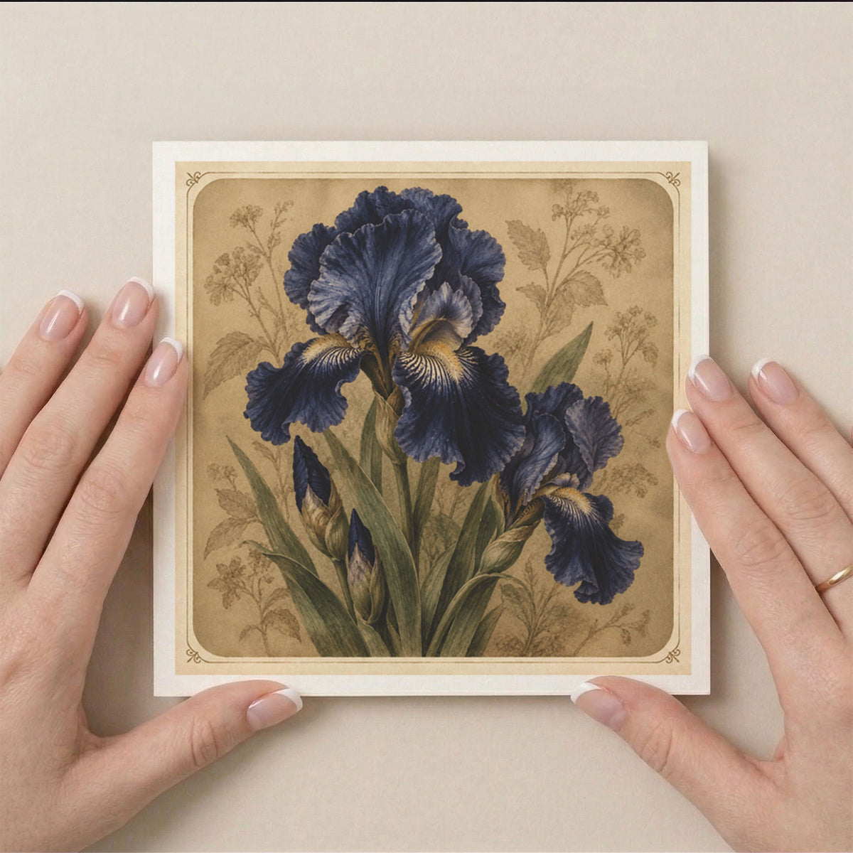 PP-GRE-6x6-ENVELOPE - Square Greetings Cards Mockup