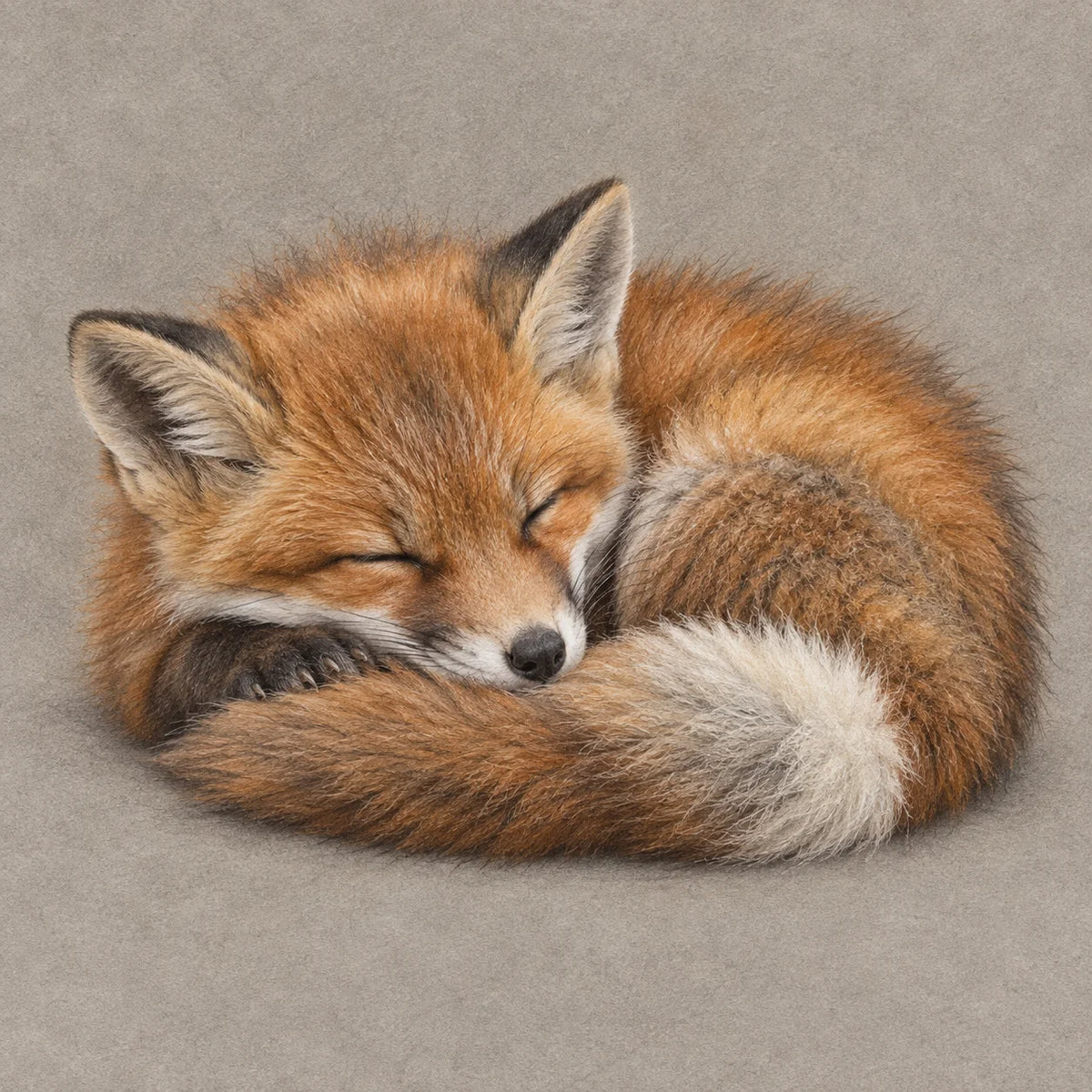 Sleeping Fox Card The Country Portrait Collection Wildlife Lover Greeting Card Single or Pack of 5